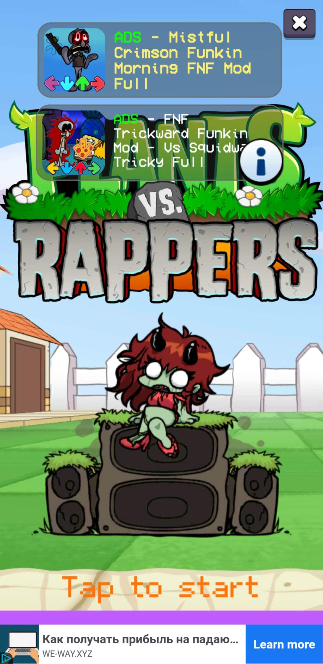 FNF: Plants vs Rappers 🔥 Play online